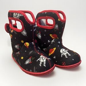 Toddler BOGS Waterproof Boots Size 7 Spaceman Planets